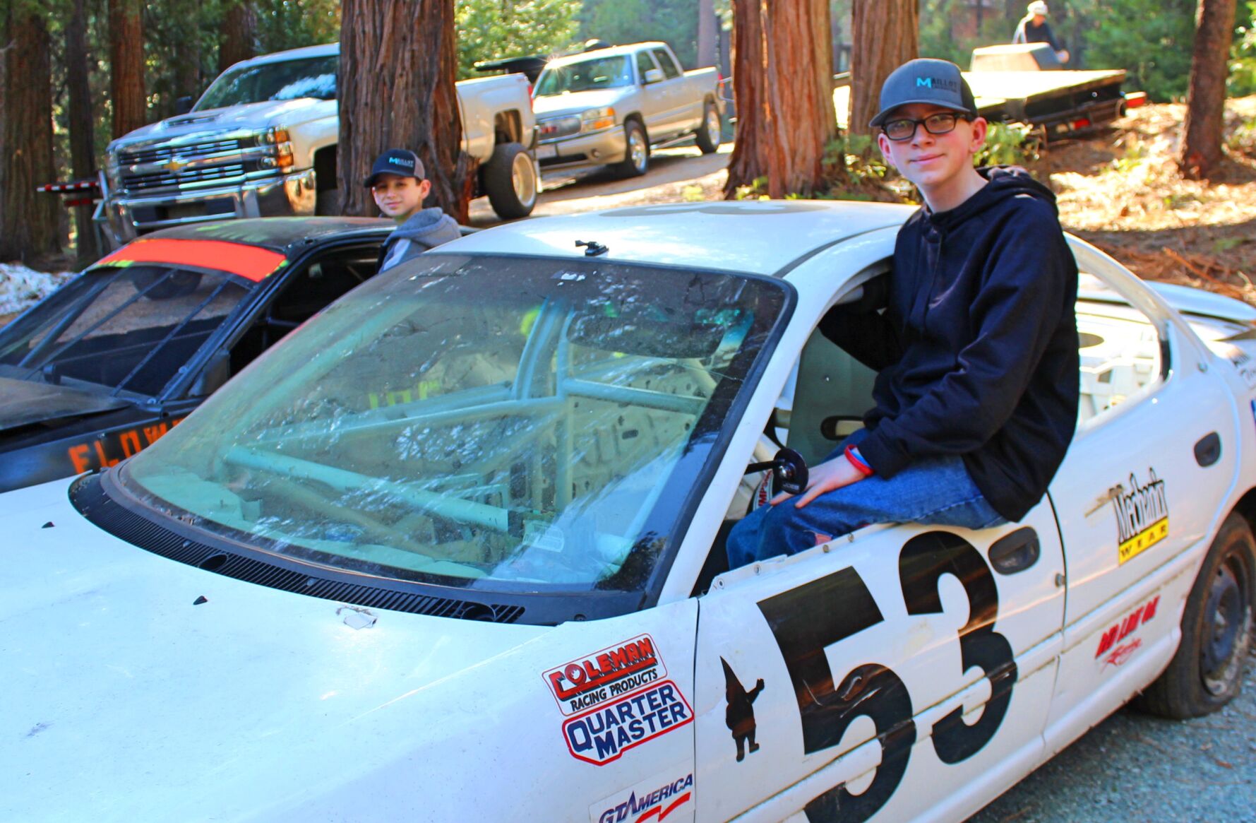 5. The five of the clan all helped build up the race car, ensuring the project was done properly and was safe and learning all about how vehicles and their many parts work, from the bottom to the top..jpg